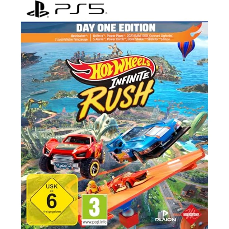 MILESTONE Hot Wheels Infinite Rush - PS5-Spiel mit 150+ Fahrzeugen, vier erkundbaren Inseln und Multiplayer-Modus – Bild 1