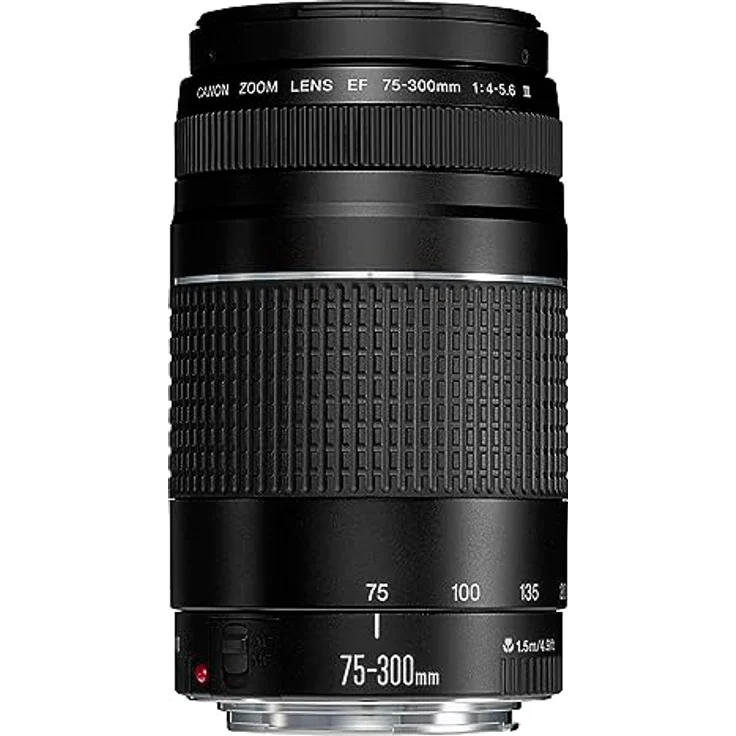 Canon Teleobjektiv EF 75-300mm F4.0-5.6 III für EOS (58mm Filtergewinde, Autofokus) schwarz – Bild 3