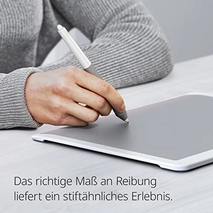 Xencelabs Medium Bundle SE, Grafiktablett mit 8192 Druckstufen, nebelweiss, aktive Fläche 26,2 x 14,7 cm, inklusive zwei Stiften und Shortcut-Fernbedienung – Bild 5