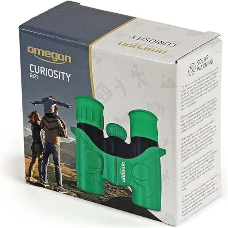 Omegon Curiosity 6x21 Fernglas, leicht und kinderfreundlich, mit Gummihülle und Trageband – Bild 6