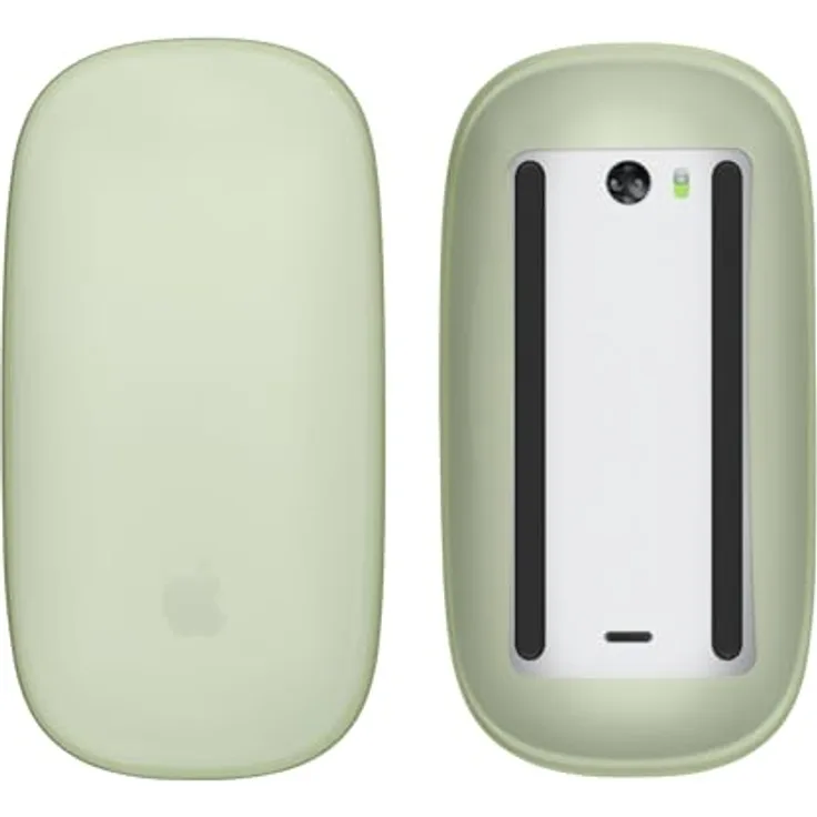 kwmobile Silikon Schutzhülle kompatibel mit Apple Magic Mouse 1/2 Hülle - PC Maus Cover aus softem Silikon - Pastellgelb