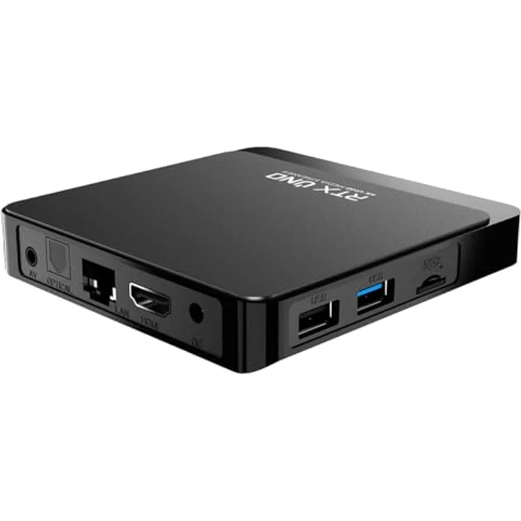 Gloriaforce GTX UNO 4K UHD IPTV Player Android 9 H.265 2GB RAM 16GB Flash 5GHz WLAN, Smart TV Box mit AppForce II, 16GB Speicher, 2GB RAM, Schwarz – Bild 4