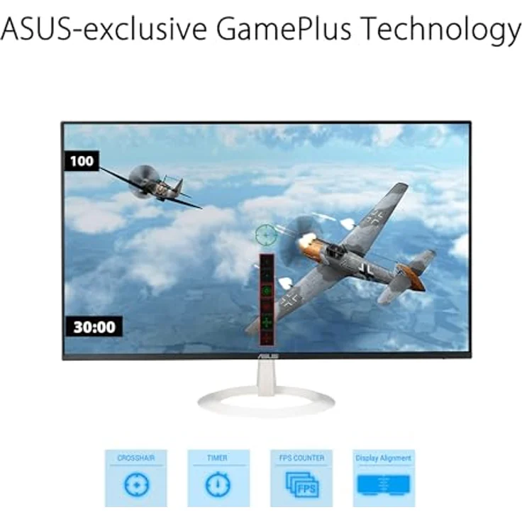 ASUS Eye Care VZ27EHF-W - 27 Zoll Full HD Monitor - 100 Hz, 1ms MPRT, Flicker-Free, Adaptive Sync - Weiß – Bild 5