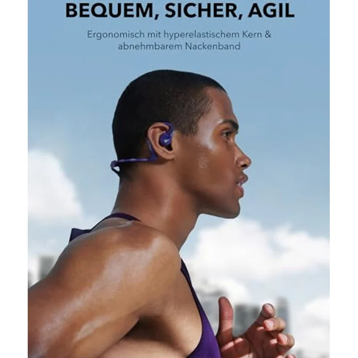 soundcore by Anker AeroFit Pro Open-Ear Kopfhörer, Ultra leicht, Bequem, Ergonomisches Design, Intensiver Sound LDAC, Bluetooth 5.3, IPX5 Wasserschutz, 46h Akku, App, Kabellos – Bild 3