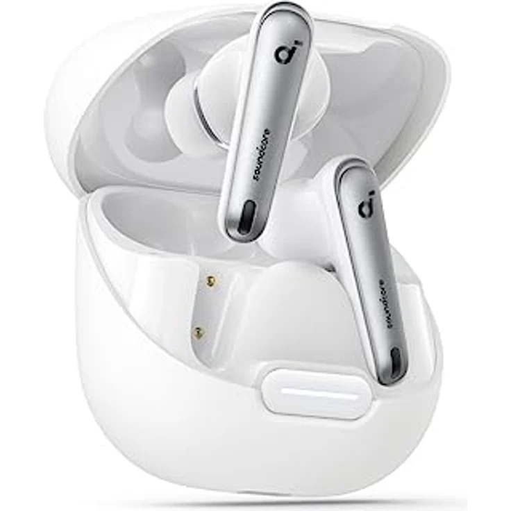 soundcore by Anker Liberty 4 NC Bluetooth-Kopfhörer mit Geräuschunterdrückung, 98,5% Noise Cancelling, Adaptive Geräuschunterdrückung für Ohren und Umgebung, Hi-Res Sound, 50H Wiedergabe (Weiß) – Bild 1