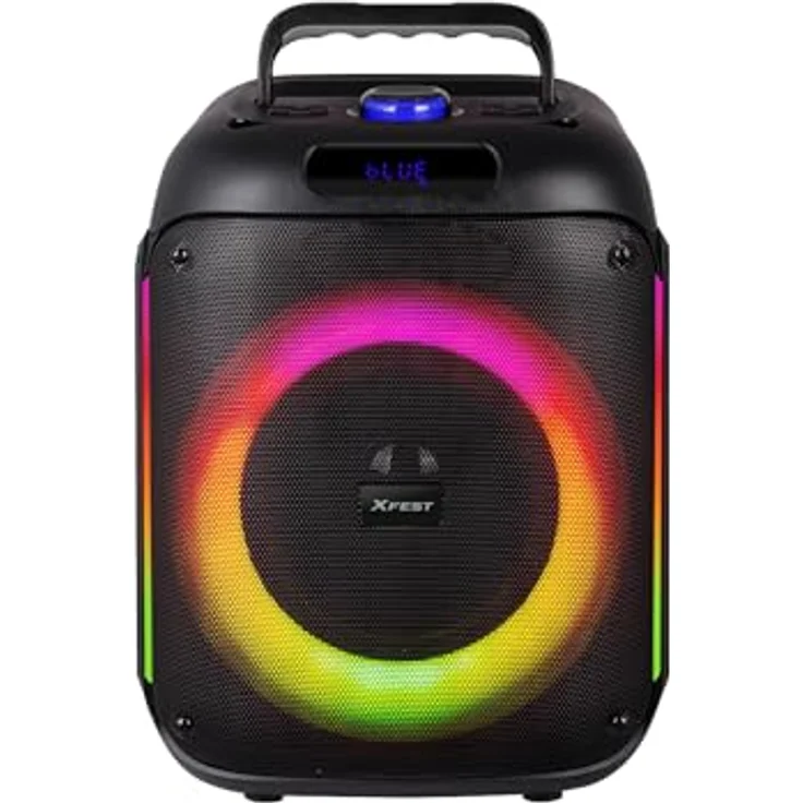 Trevi XF 215 KB, Akkubetrieb Bluetooth Lautsprecher mit 60 W RMS, USB und microSD, Schwarz – Bild 2