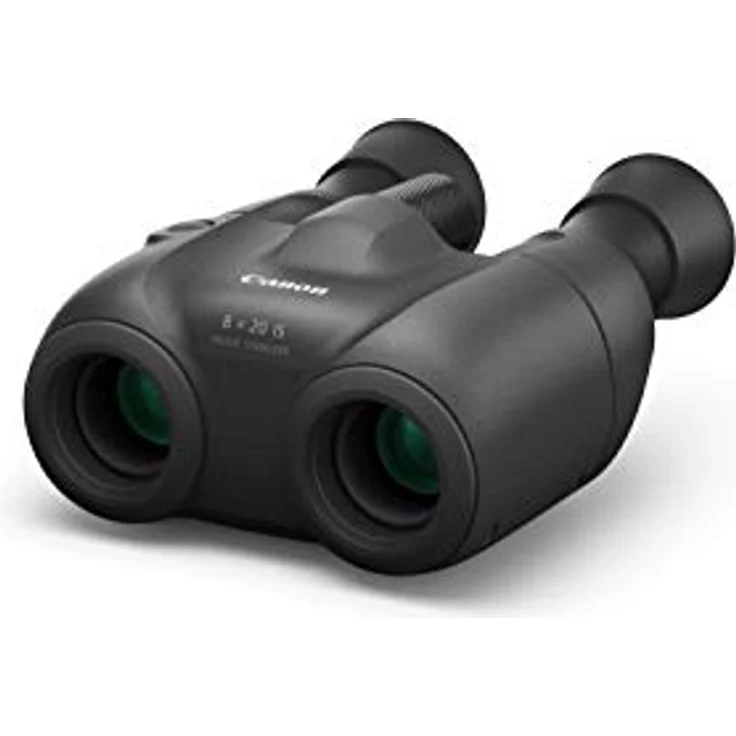 Canon 8x20 IS Fernglas (8 fache Vergrößerung, Feldstecher, Präzisionsoptik, IS Bildstabilisator, ruhiger Bildstand, manuelle Fokussierung, Dioptrinkorrektur, Porroprisma I, Freihandeinsatz), schwarz – Bild 1