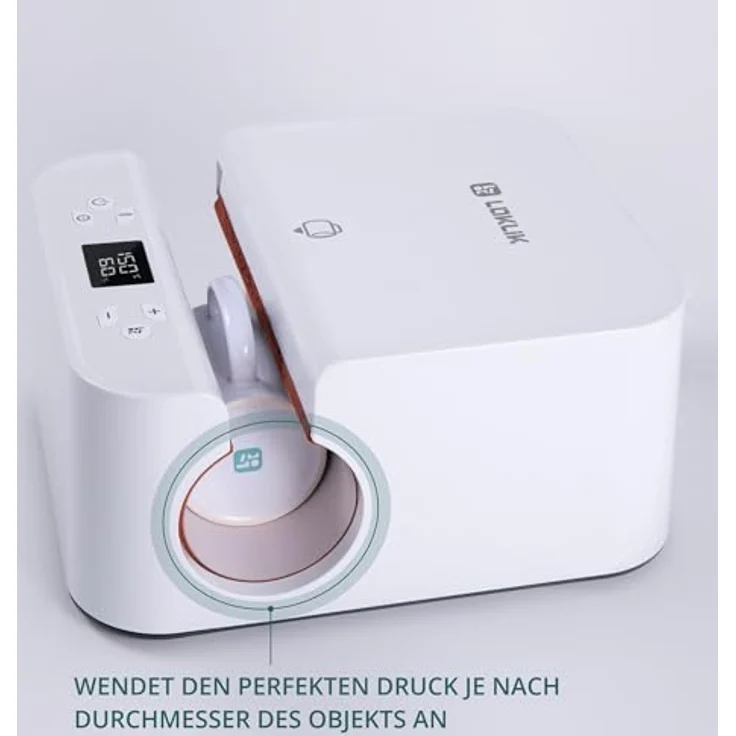 Loklik Auto Tumbler Heat Press, Heizpresse für personalisierte Tassen und Becher, weiß – Bild 10