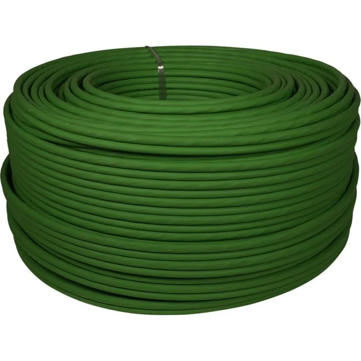 Kathrein LCH 120/250m Hybridkabel, Koax/ LAN Cat.7 Rohkabel U/FTP, grün, für Antennen- und Netzwerkverbindungen