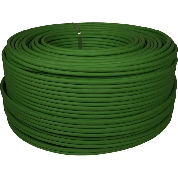 Kathrein LCH 120/250m Hybridkabel, Koax/ LAN Cat.7 Rohkabel U/FTP, grün, für Antennen- und Netzwerkverbindungen