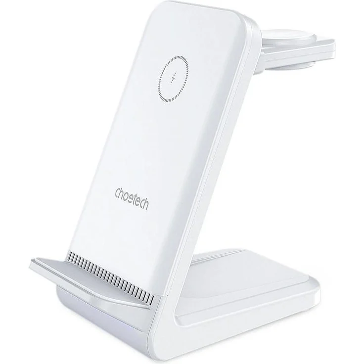 Choetech T608 15W 4in1 Induktionsladestation, Wireless Charger für Smartphones, Smartwatches und Kopfhörer, Weiss