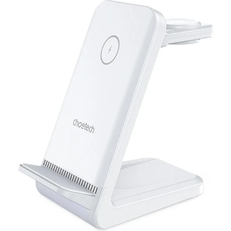 Choetech T608 15W 4in1 Induktionsladestation, Wireless Charger für Smartphones, Smartwatches und Kopfhörer, Weiss