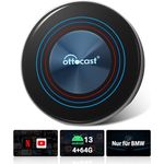 OTTOCAST I3 OttoAiBox für BMW – Android 13 Wireless CarPlay AI Box, 4GB RAM, 64GB ROM, Video-Streaming (Netflix, YouTube, TikTok), kompatibel mit SIM- und SD-Karten