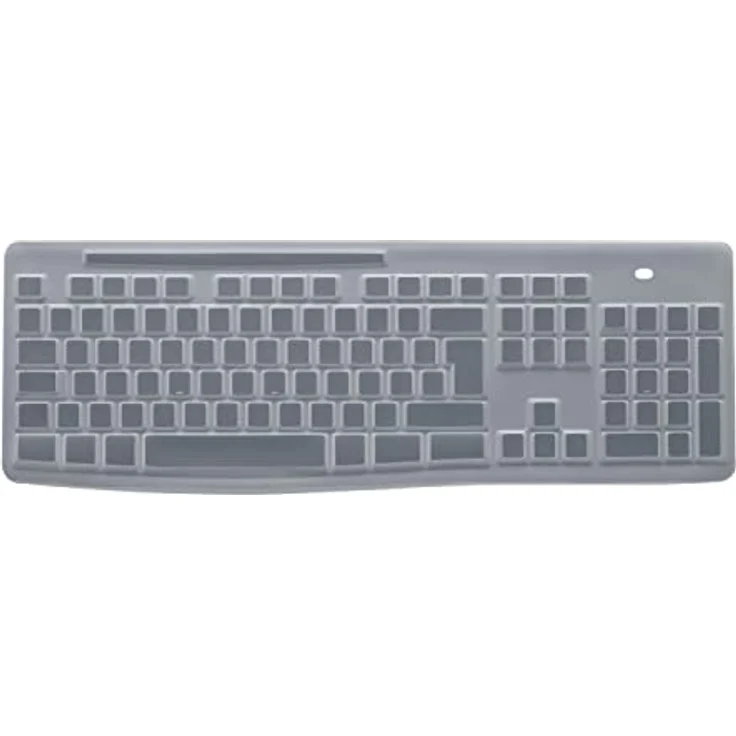 LOGITECH K270-tastaturschutz Silber  Silber One Size, Tastaturabdeckung aus strapazierfähigem Silikon, transparentes Design, einfach zu reinigen – Bild 2