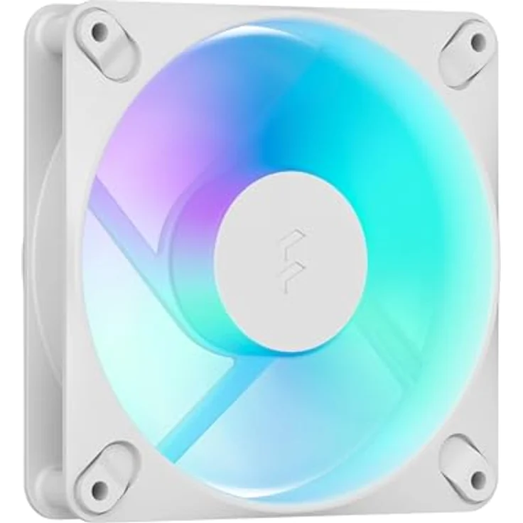 Fractal Design Dynamic 3 12 Reverse PWM RGB White, Gehäuselüfter 120mm mit bis zu 63.9 CFM Luftstrom und RGB-Beleuchtung – Bild 1