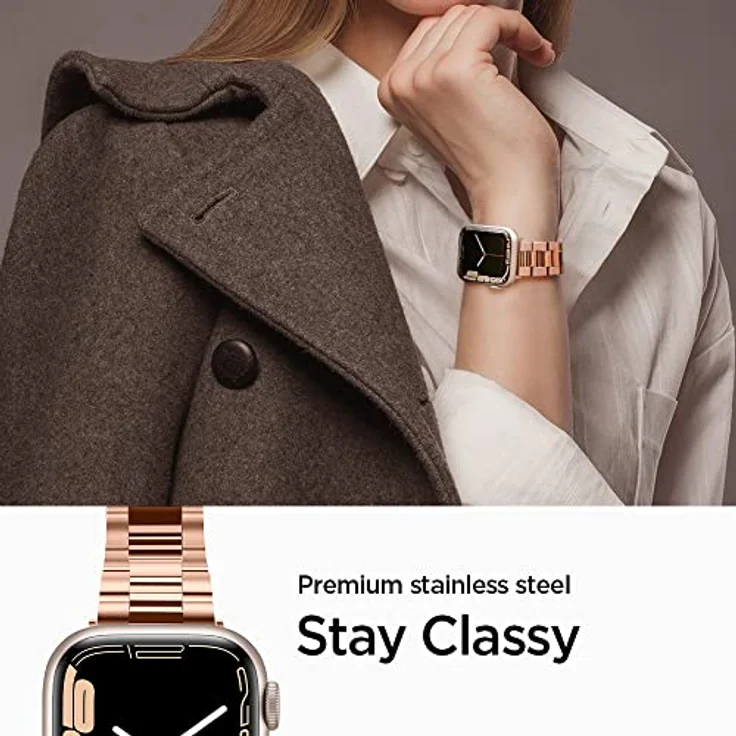 Spigen Modern Fit Entwickelt für Apple Watch Armband für 40mm - 38mm Serie 5 - Serie 4 - Serie 3-2-1 - Roségold – Bild 6