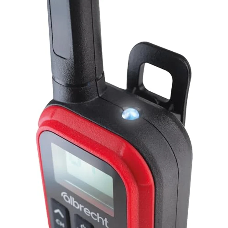 Albrecht Tectalk Go 29646, PMR-Funkgerät mit USB-C Ladebuchse und Taschenlampe, Paar, Rot – Bild 5