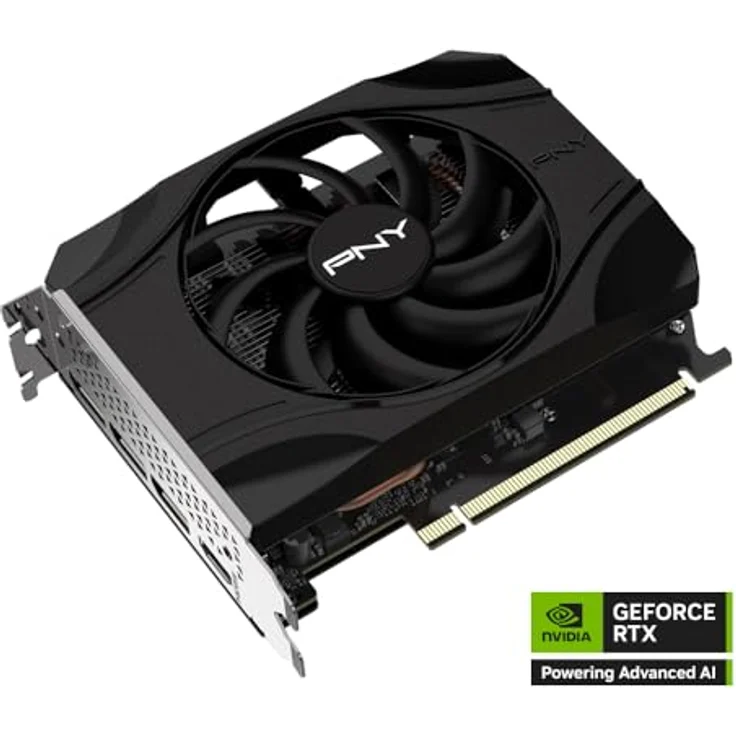 PNY GeForce RTX 5050, Grafikkarte mit 8 GB GDDR6, Single Fan, HDMI, 3xDP, 2560 CUDA-Kerne, für Gaming und kreative Anwendungen – Bild 4