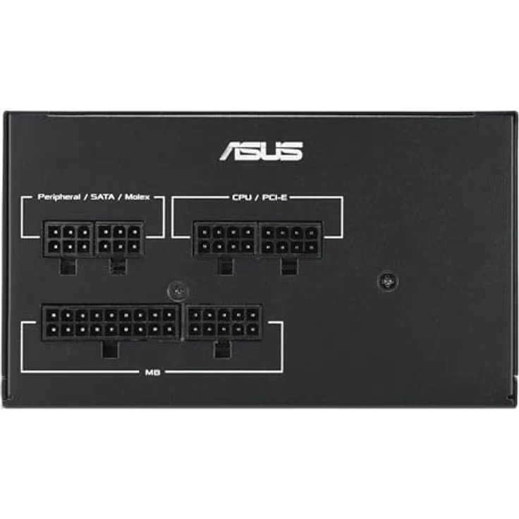 ASUS ATS-750G, 750W PC Netzteil mit 80+ Gold-Zertifizierung, doppelte Kugellager und geätzte Kabel, Schwarz – Bild 2
