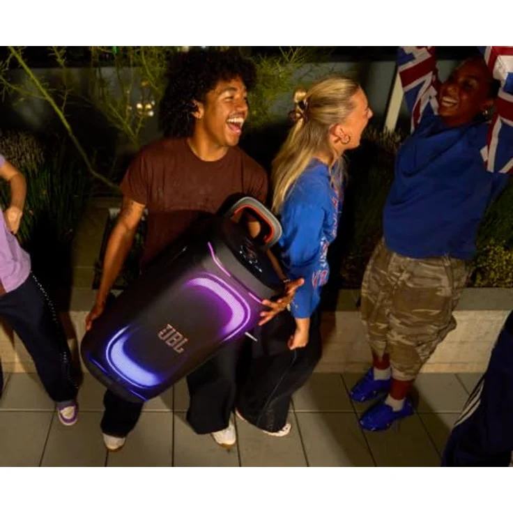 JBL PartyBox 330, 280 W Bluetooth Lautsprecher mit IPX4 und gratis JBL BATTERY 400 Ersatzakku, schwarz – Bild 5