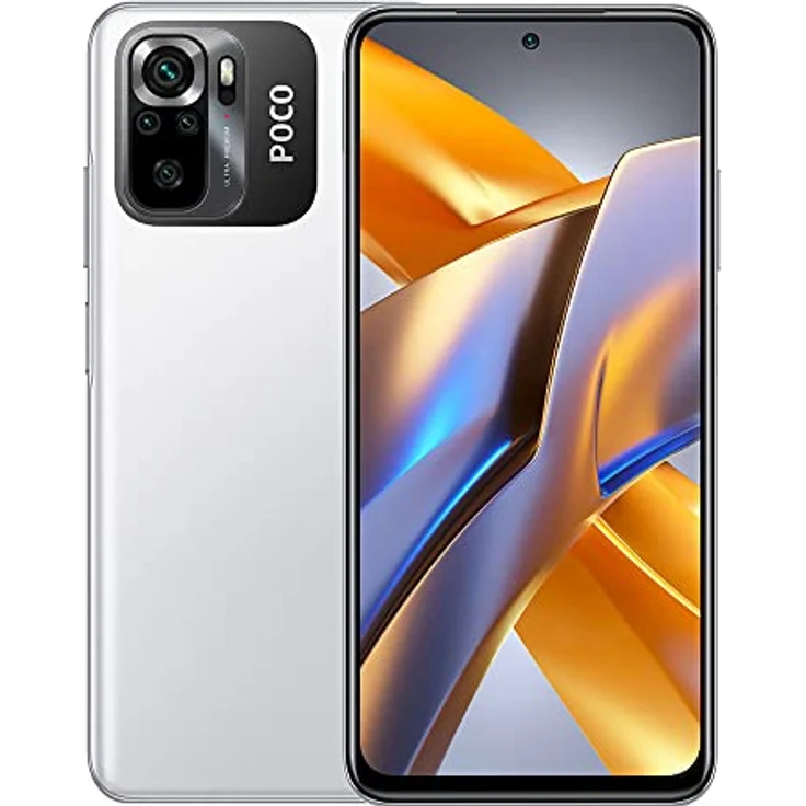 Xiaomi Telefon POCO M5S/4GB + 64GB, Baltos spalvos, Robustheit, Haltbarkeit, Langlebigkeit – Bild 1