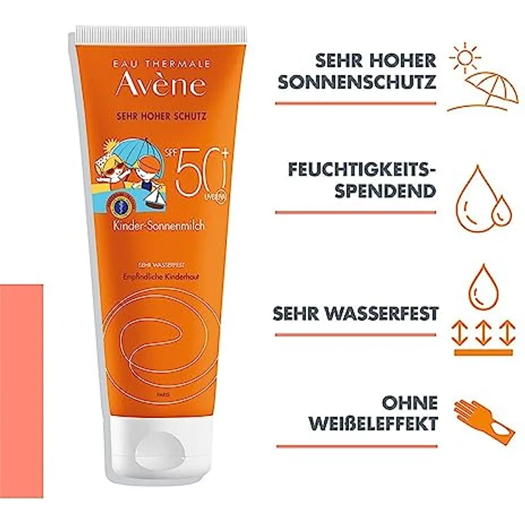 Avène SunSitive Kinder Sonnenmilch LSF 50+ – Bild 2