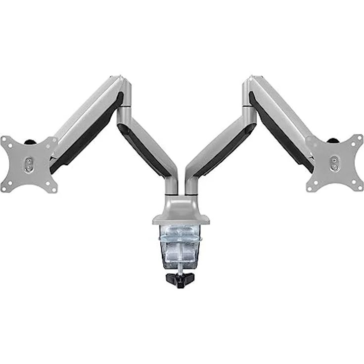 Speaka Professional SP-MM-930 2fach Monitorhalterung 33,0 cm (13) - 81,3 cm (32) Gasdruck-Technik, Schwenkbar, Neigbar, Alu - Silber – Bild 3