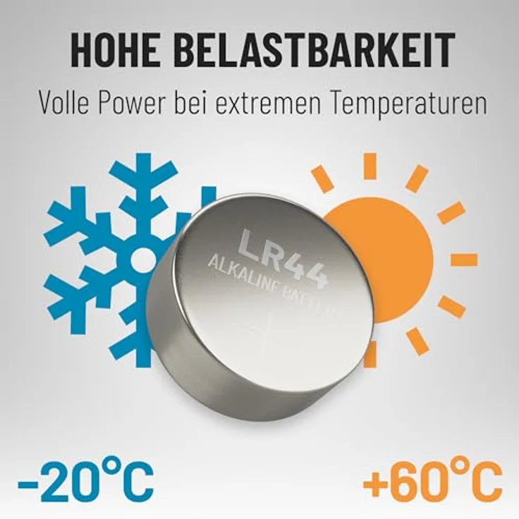 ABSINA 100er Pack Alkaline Knopfzellen Sortiment - 20x AG1, 30x AG3, 20x AG4, 20x AG10, 10x AG13, auslaufsicher, ideal für vielseitige Anwendungen – Bild 5