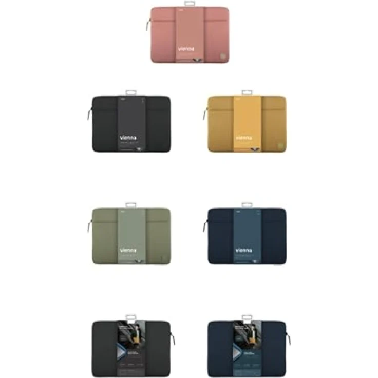 Uniq etui Vienna Laptop Sleeve 14", wasserfestes RPET, grün, für Laptops bis 14 Zoll – Bild 5