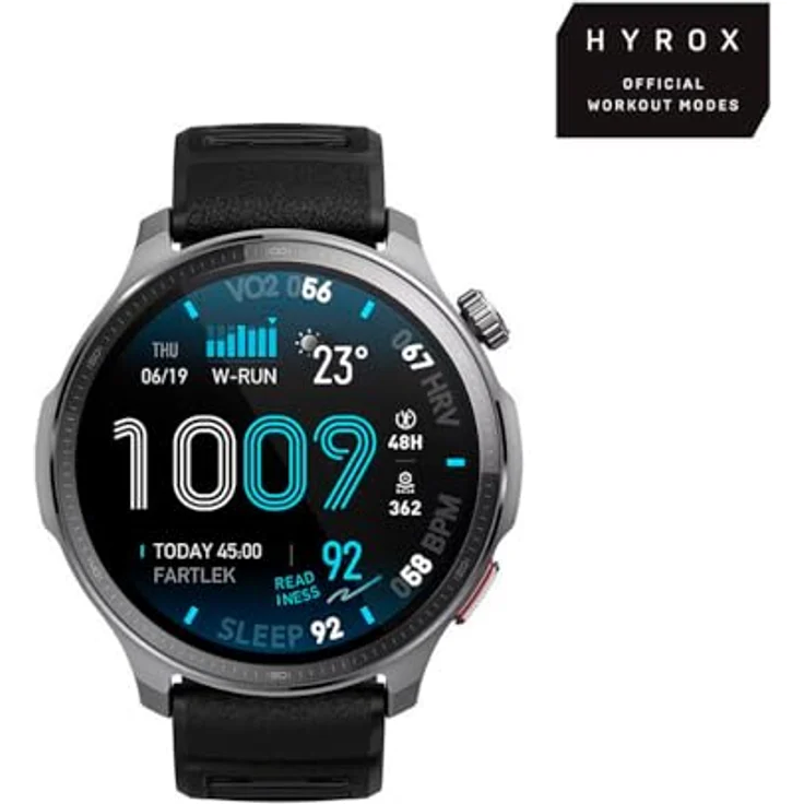 Amazfit Balance 2 XT Digital Smartwatch, 1.5" AMOLED Touchscreen, 4 GB Speicher, GPS, 323 ppi, Schwarz – Bild 3