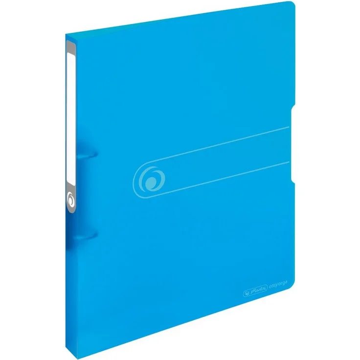 Herlitz Aktenordner Herlitz Ringbuch / DIN A4 / 16mm Füllhöhe / aus PP / transluzent blau – Bild 1