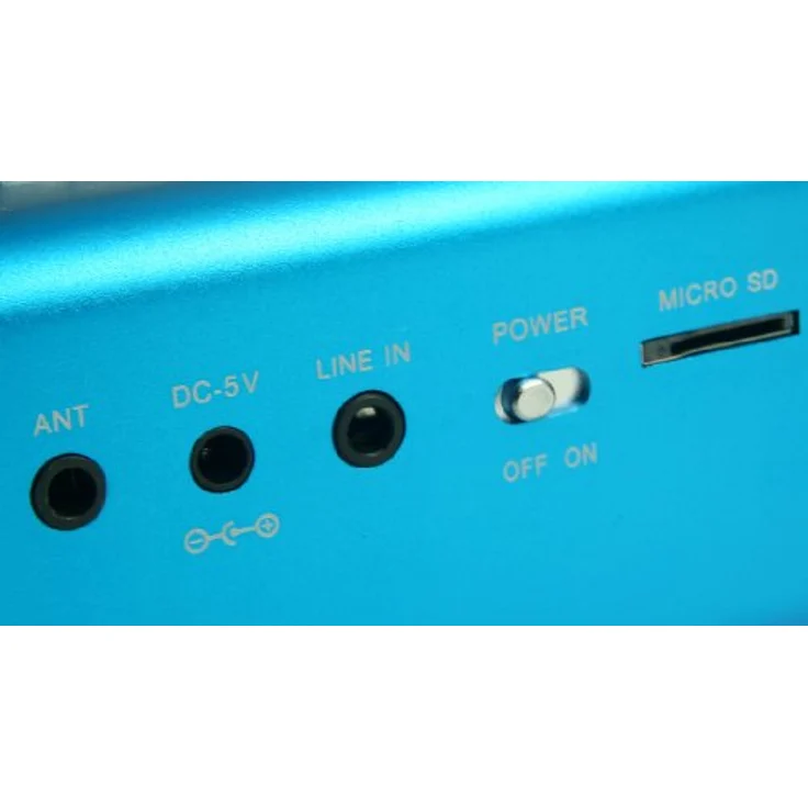 MusicMan MA Lautsprecher (MP3-Player, Soundstation & Radio, USB, Line-In) blau – Bild 4