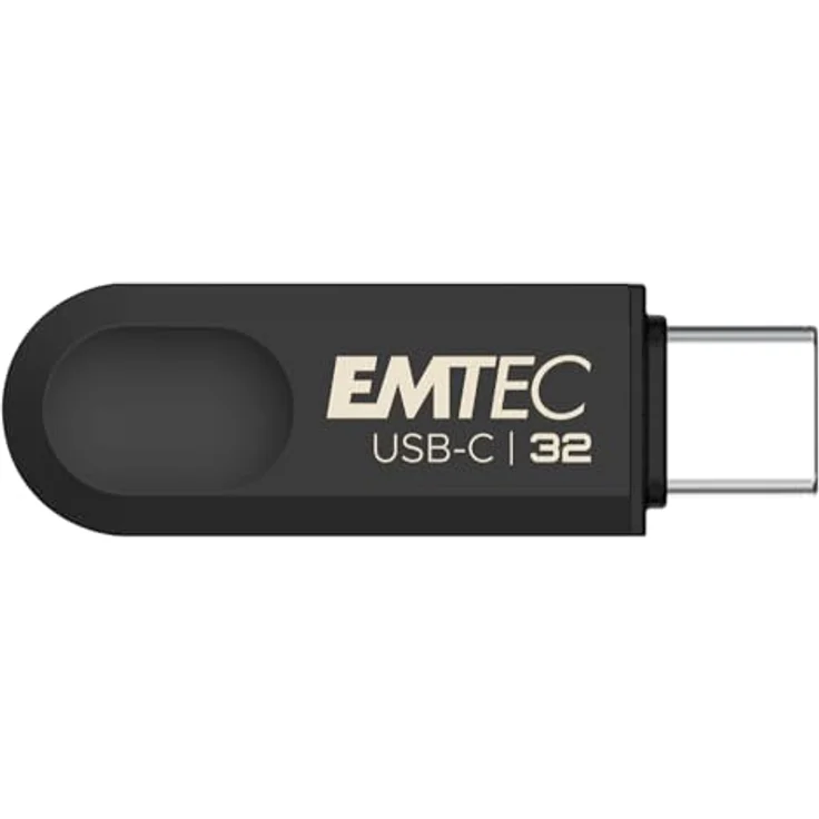 Emtec USB3.2 Typ-C Single C280 32 GB, Kompakter USB-Stick mit schwenkbarem Design, ideal für die Mobilität – Bild 2