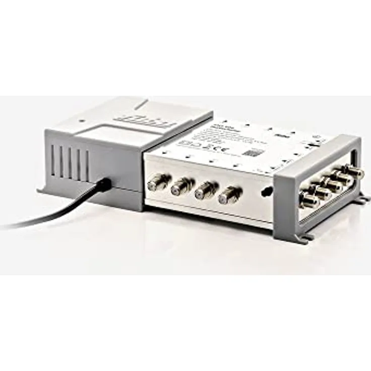 Fuba FMT 508 Multischalter 5/8 - SAT Multischalter 8 Teilnehmer/Receiver/TV mit Energiesparnetzteil - Multiswitch Quattro- und Quad-LNB tauglich (digital, HDTV, UHD 4K/8K tauglich)