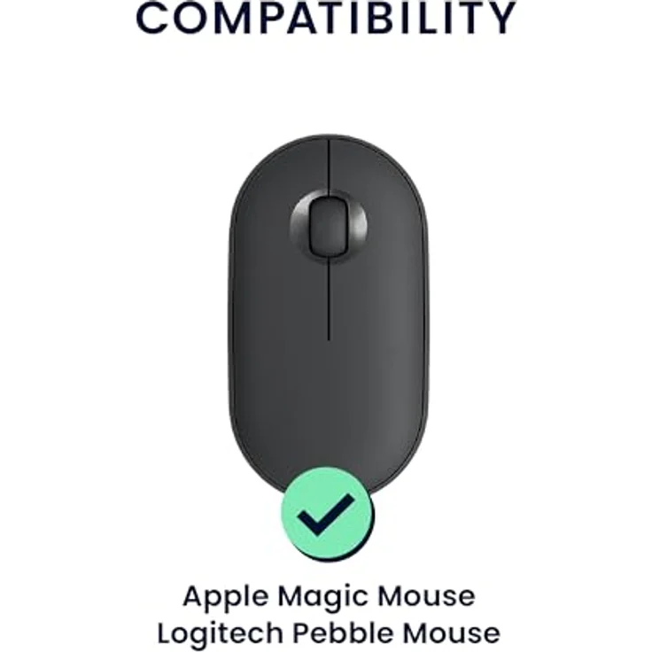 kwmobile Silikon Schutzhülle kompatibel mit Logitech Pebble Mouse Hülle - PC Maus Cover aus softem Silikon - Weiß – Bild 2