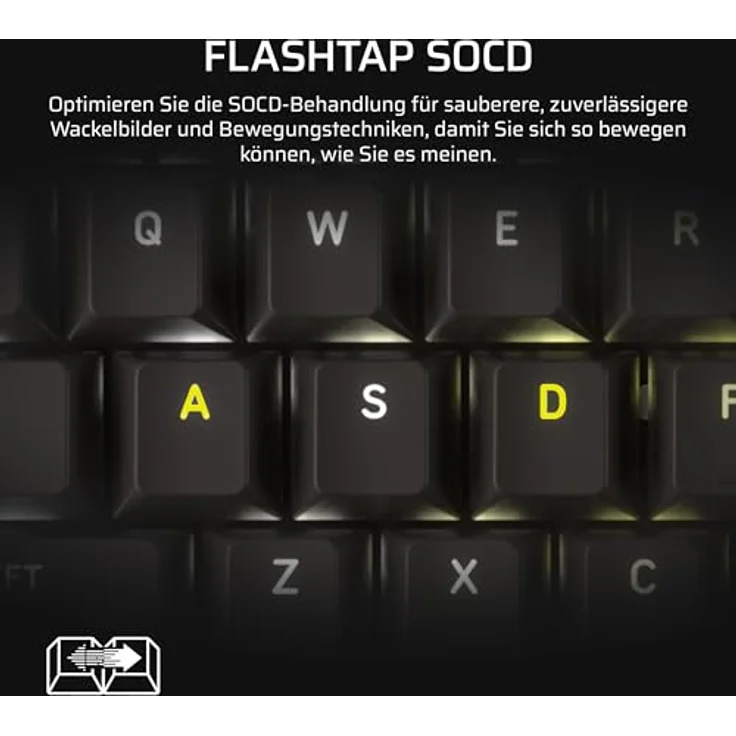 Corsair Vanguard PRO 96 Gaming-Tastatur, MGX Hall-Schalter, 8.000 Hz, Rapid Trigger, LCD, RGB, 96 % Layout – Bild 8