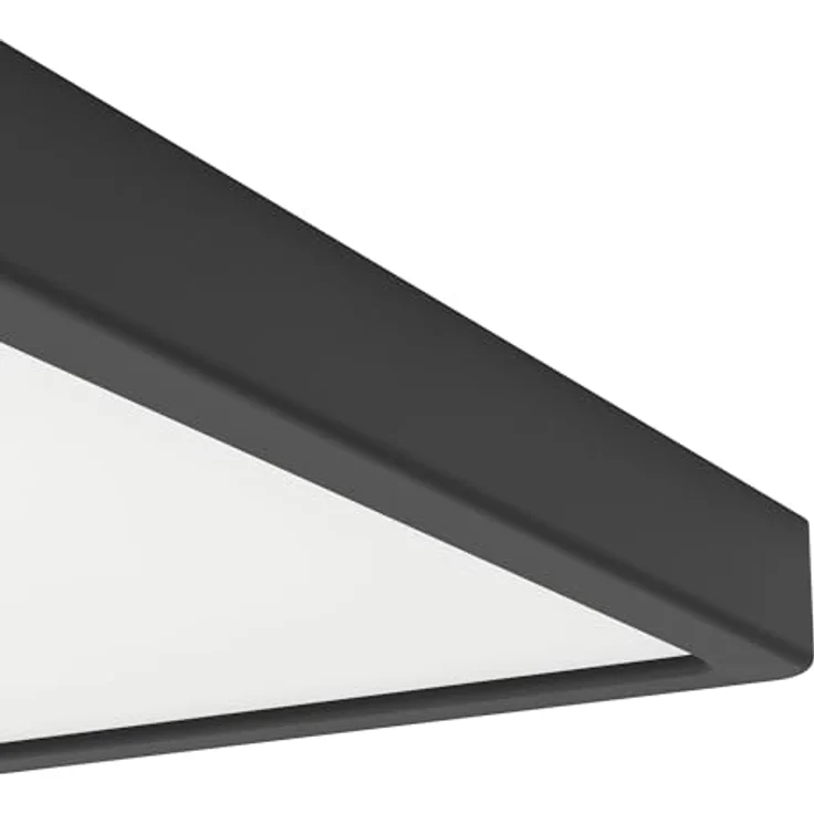 EGLO LED Deckenleuchte Fueva 6, eckige Badezimmer Deckenlampe aus Kunststoff in Schwarz und Weiß, IP44, 29 x 29 cm, warmweiß-kaltweiß – Bild 6
