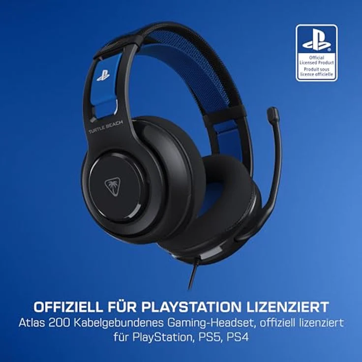 Turtle Beach Atlas 200, Over Ear Kopfhörer kabelgebunden mit Frequenzbereich von 20 - 20000 Hz, schwarz, versandkostenfrei – Bild 2