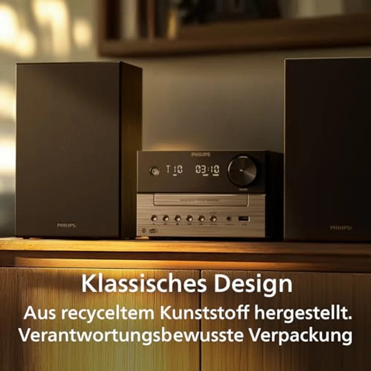 Philips TAM 3505M2/12 Stereoanlage, Digitalradio (DAB), FM-Tuner mit RDS, 20 W, kompakt mit automatischer Senderverfolgung – Bild 5