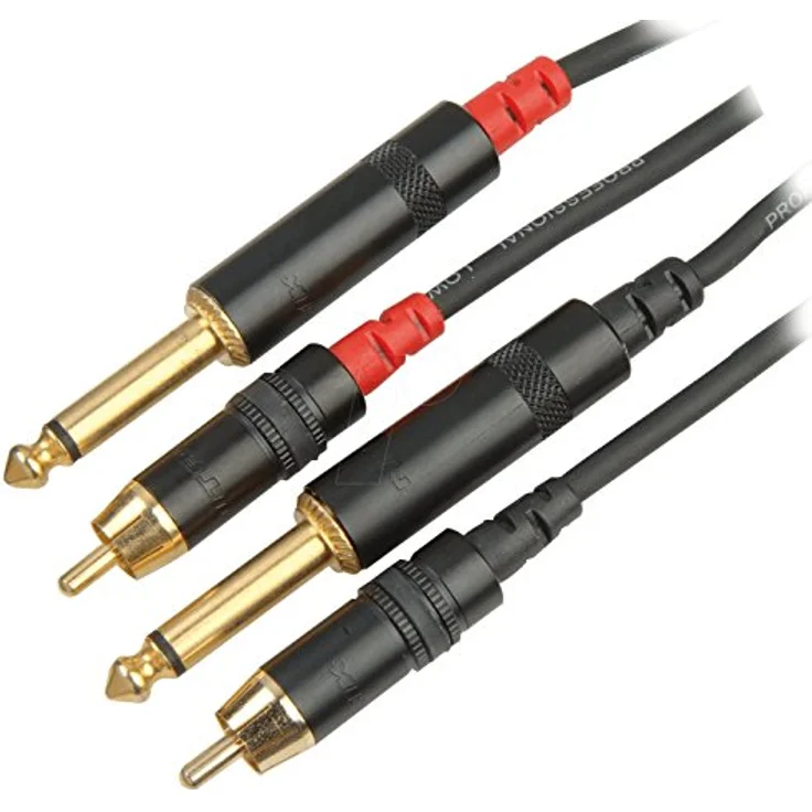 CORDIAL CABLES Audiokabel mit zwei Klinkensteckern mono/Rca 1,5 m AUDIO Essentials Klinkenkabel – Bild 2