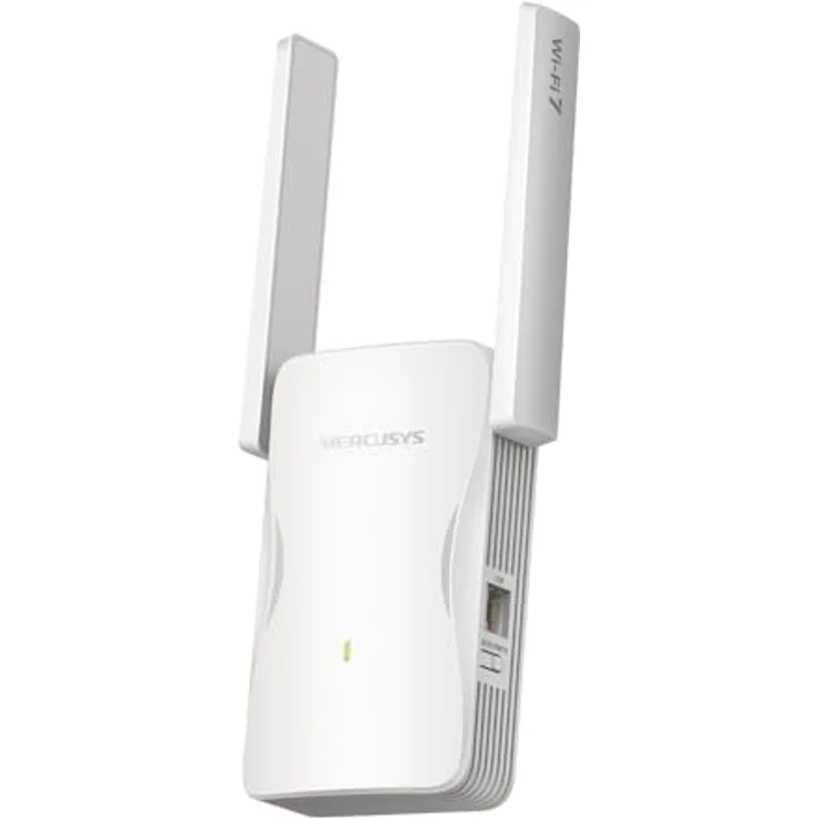 Mercusys WL-Repeater ME25BE BE3600, Wi-Fi 7 Range Extender mit bis zu 2882 Mbit/s, Gigabit-Ethernet-Anschluss, zwei externe Antennen – Bild 1