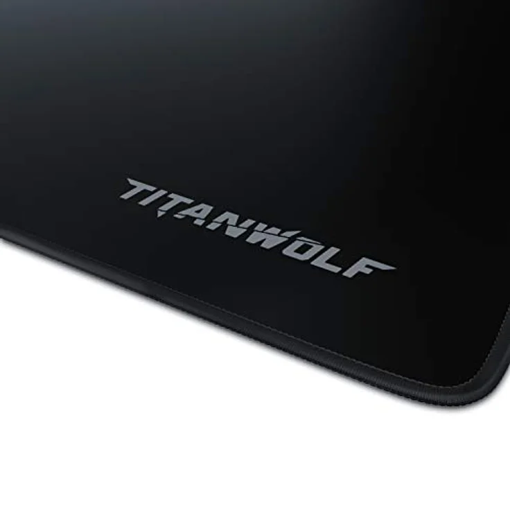 CSL - Übergröße Mauspad Gaming Titanwolf 1200x600mm - XXXL Mousepad groß mit Motiv - Tischunterlage Large Size - verbessert Präzision und Geschwindigkeit - XXL z.B. für Logitech Maus und Tastatur – Bild 3