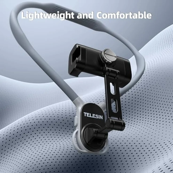 Telesin S2-HNB-02, Nackenhalter mit Handyhalterung für Drohnen, bequemes und leichtes Design für Smartphones – Bild 7