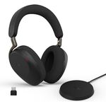 Jabra Evolve3 85, Over-Ear Bluetooth Headset mit Mikrofon, Adaptive ANC, 25h Akku, Ladestation, MS Teams zertifiziert, Schwarz