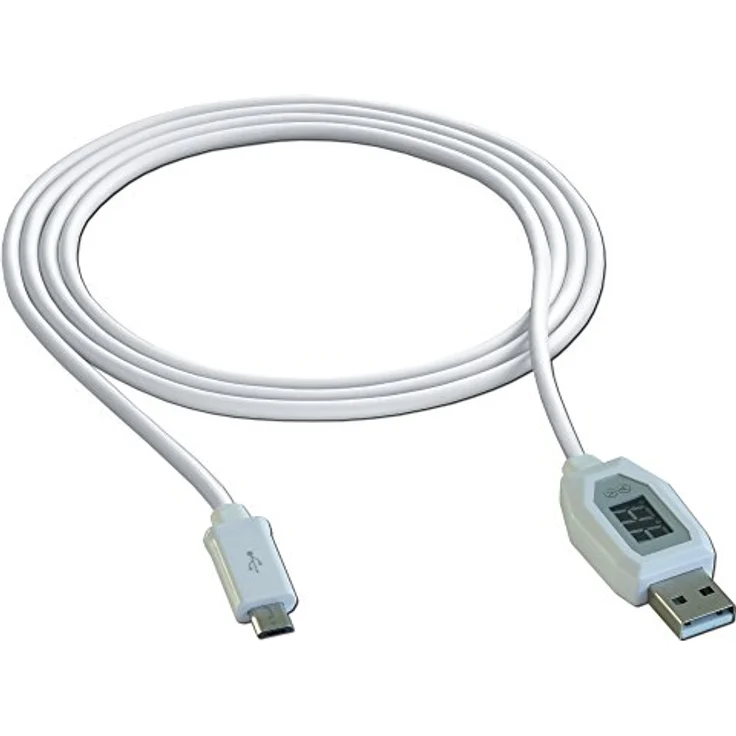 EcoSavers Smart USB Kabel mit Micro USB Ausgang, Energiesparen und Spannungsanzeige – Bild 1