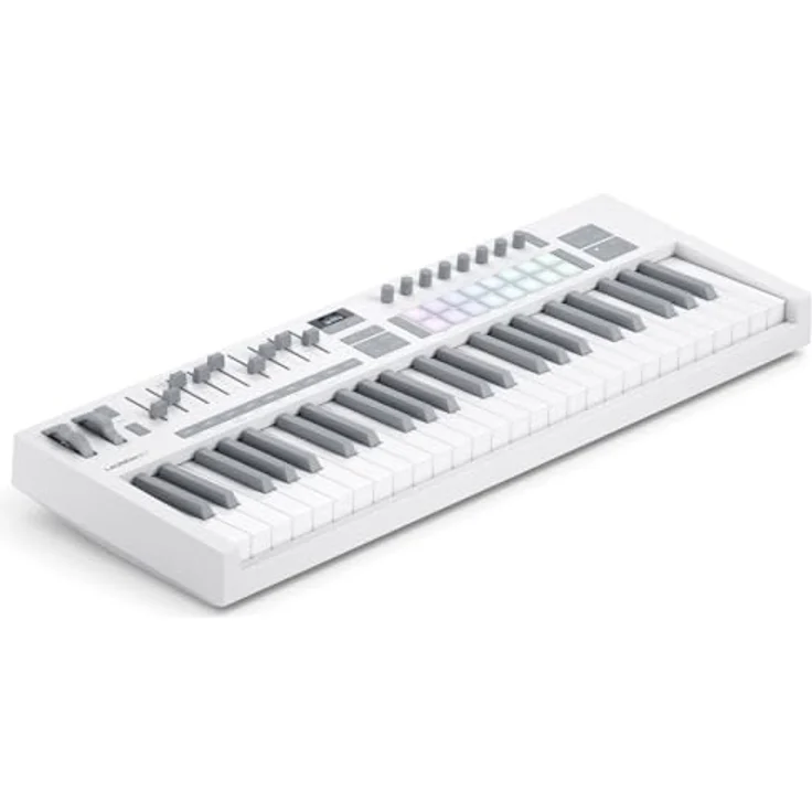 Novation Launchkey 49 White, USB-MIDI-Keyboard-Controller mit 49 halbgewichteten Tasten und DAW-Steuerung – Bild 2