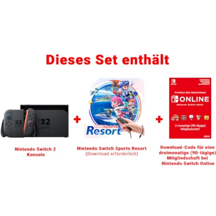 Nintendo Switch 2 - Sports Resort, Hybrid-Spielkonsole mit 7,9? HDR-LCD, 256 GB Speicher und 4K-Dock-Option – Bild 2