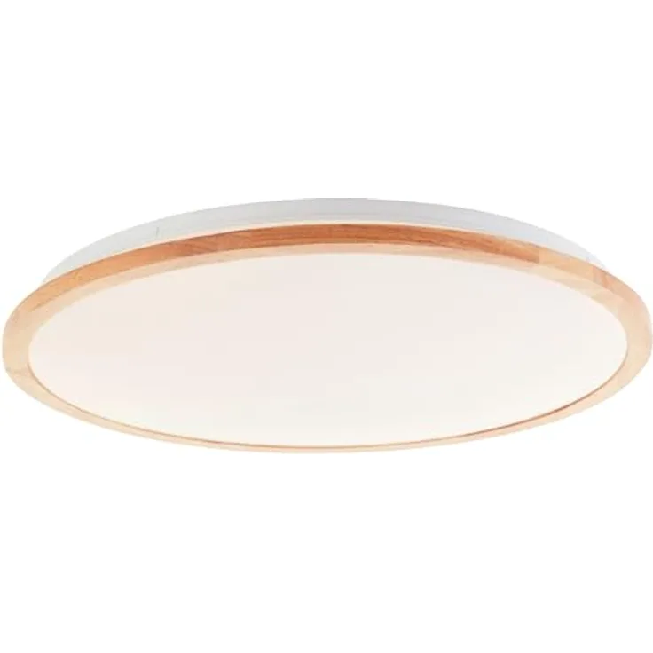 Brilliant LED Deckenleuchte Bario LED Deckenlampe, 52 cm, 4500 lm, 3000-6500 K, dimmbar, Holz/Kunststoff, natürlicher CCT-Farbwechsel