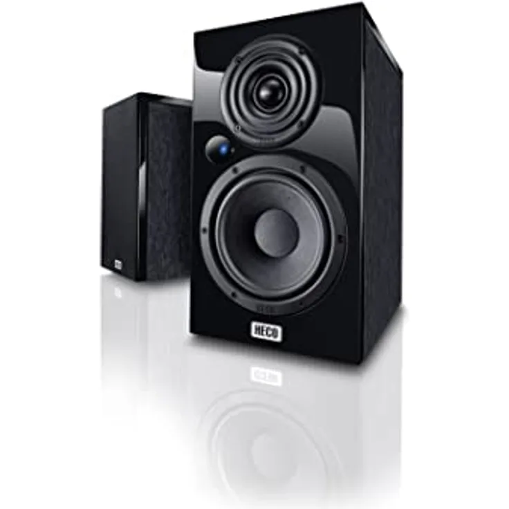 HECO Aurora 200 P, Leistungsfähige Aktivbox im kompakten Format, Schwarz