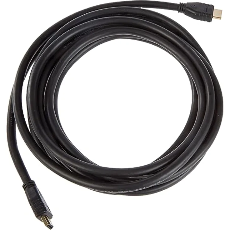 PremiumCord 8K Ultra High Speed ​​HDMI 2.1 Kabel M/M 48Gbps mit Ethernet, Kompatibel mit Video 8K@60Hz, Deep Color, 3D, eARC, HDR, 3X geschirmt, vergoldete Anschlüsse, schwarz, 5 m, kphdm21-5